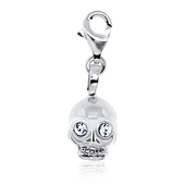 Skull Shaped Silver Charms CH-23